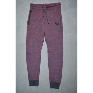 YoungLA Jogger Pants Mens S Tapered Leg Logo‎ Elastic Waist Drawstring Red Blue